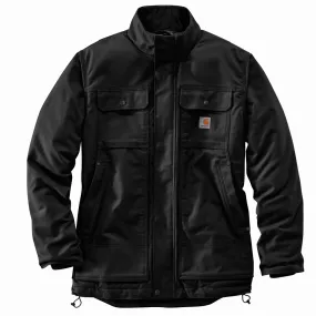 CARHARTT FULL SWING QUICK DUCK INSULATED TRADITIONAL QUILT LINED COAT BLACK 104468