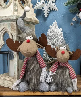 Plush Moose Woodland Critter Christmas Holiday Decorations