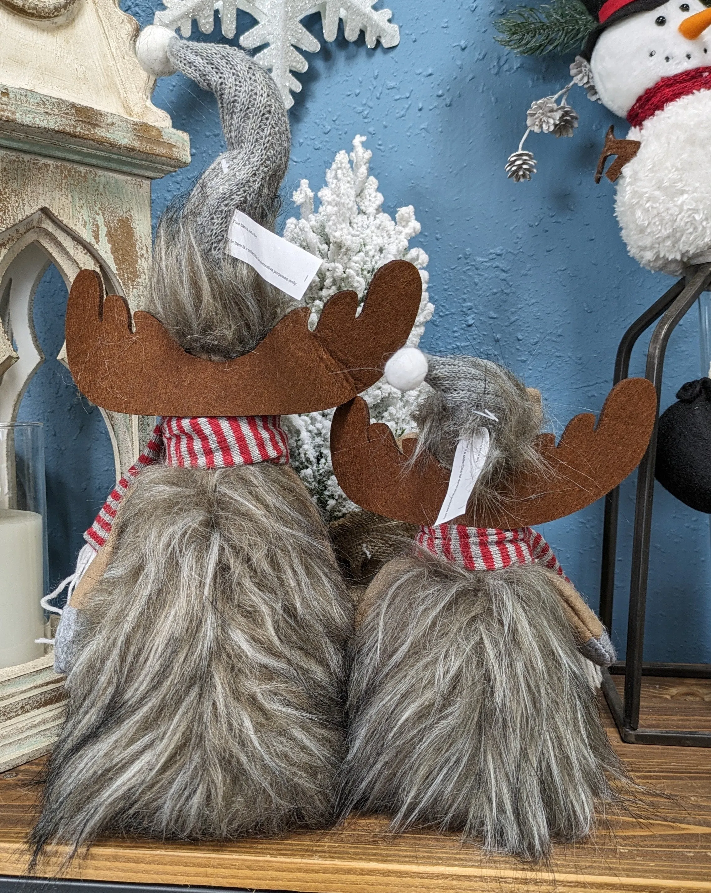 Plush Moose Woodland Critter Christmas Holiday Decorations