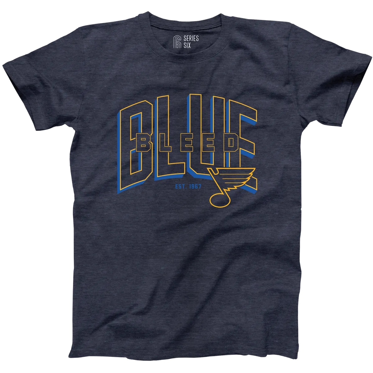 SERIES SIX BLEED BLUE NAVY SHORT SLEEVE