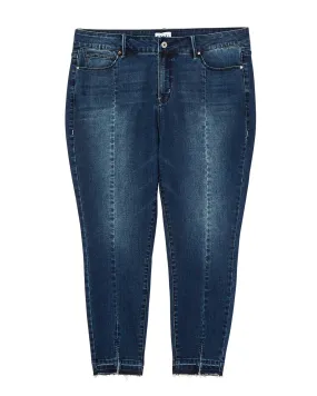 Willow Center Seam Skinny Jean with Released Hem | Medium Wash